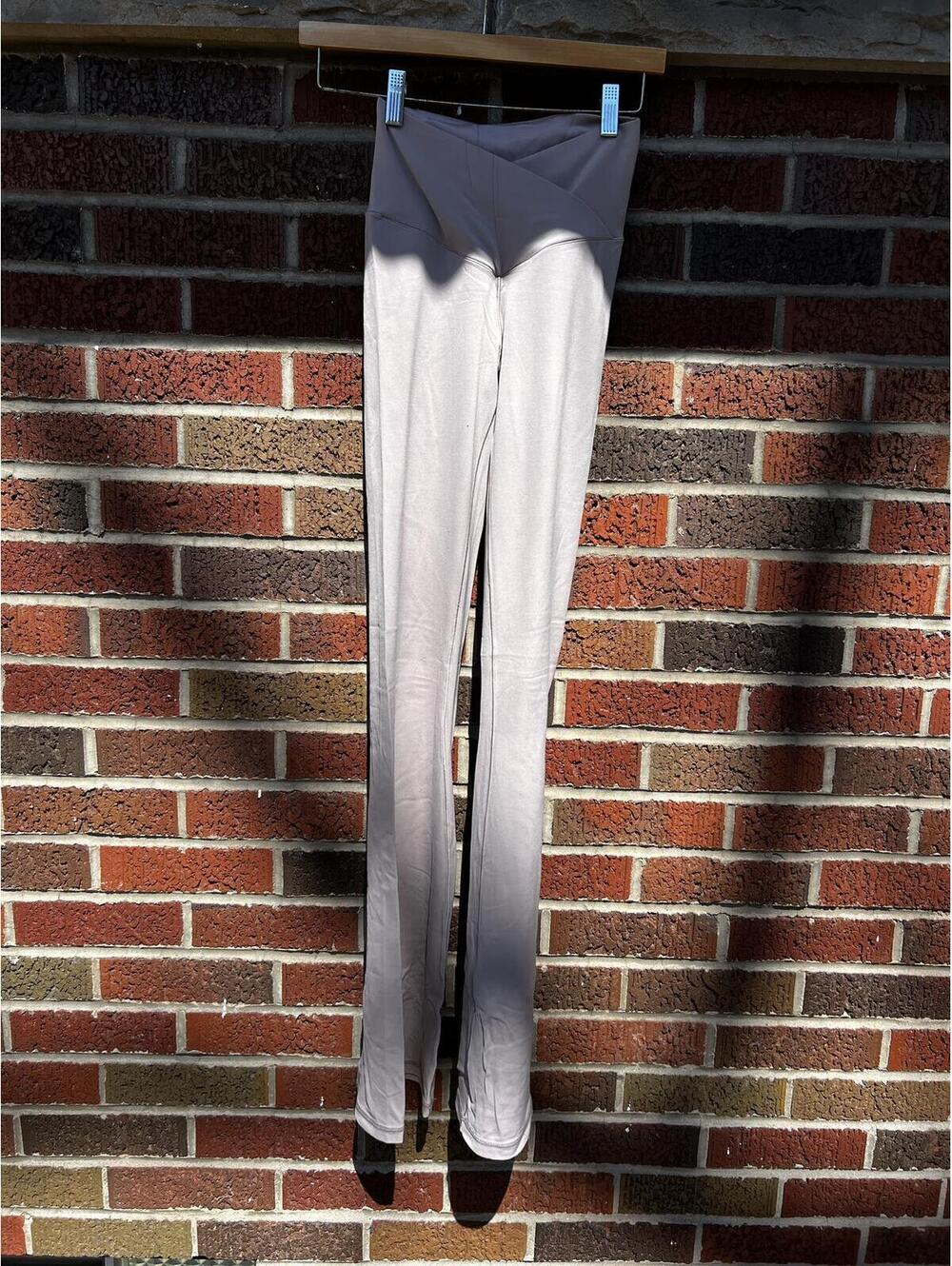 Offline Tan Gray Surplice Flare Leggings Pants